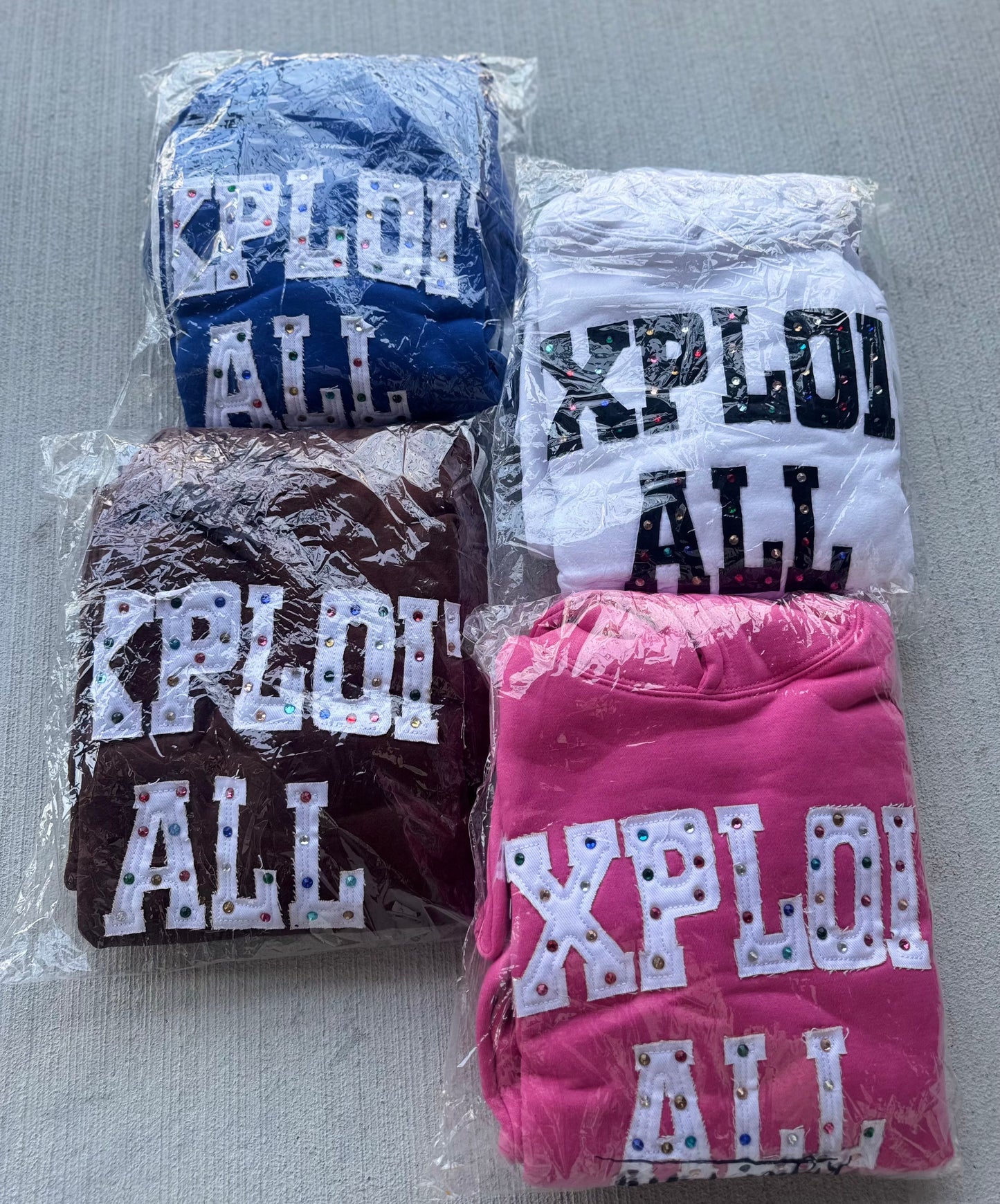 Distressed Embroidery Hoodie
